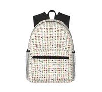 JBJGKHLP Introducción de varias verduras con estampado de verduras resistente al agua, mochila casual ligera doble bolsa de hombro para viajes y senderismo