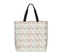 JBJGKHLP Introducción de varios vegetales con estampado de verduras, bolsa organizadora extragrande, unisex, reutilizable, respetuosa con el medio ambiente