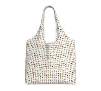 JBJGKHLP Introducción de varios vegetales con estampado de verduras, bolso de mano de lona extragrande para compras, viajes, playa, uso diario
