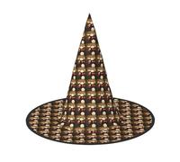 JBJGKHLP Juego de tambores, sombrero de bruja de Halloween, unisex, para carnaval, cosplay, fiesta, accesorio de disfraz