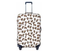 JBJGKHLP Kiwi Birds - Maleta universal con bonito estampado de pájaros y protector de equipaje, impermeable, para viajes, negocios, vacaciones, Black, S, Equipaje de mano