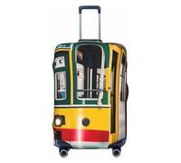 JBJGKHLP Maleta elástica universal con estampado de tranvía de Lisboa, impermeable, para viajes, negocios, vacaciones, Black, M, Equipaje de mano