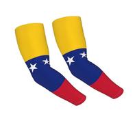 JBJGKHLP Mangas de brazo con estampado de bandera de Venezuela, protección solar UV, accesorios elegantes y ligeros para deportes y correr