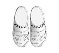 JBJGKHLP Math Geek Calculus - Pantuflas lavables unisex con suela de TPR para huéspedes