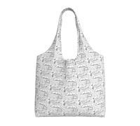 JBJGKHLP Math Geometry G alculus Print - Bolsa de lona extragrande para compras, viajes, playa, uso diario