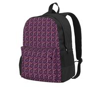 JBJGKHLP Mochila de gran capacidad con estampado de libélula morada para adultos, resistente al agua, ligera, para entusiastas del aire libre