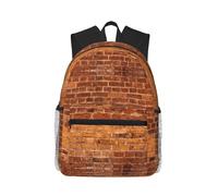 JBJGKHLP Mochila industrial con estampado de pared de ladrillo para adultos, ligera, casual, resistente al agua, uso diario, viajes, senderismo, desplazamientos