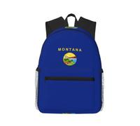 JBJGKHLP Mochila informal ligera con estampado de bandera del estado de Montana para viajes y senderismo