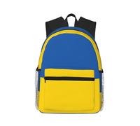JBJGKHLP Mochila ligera e informal con estampado de bandera de Ucrania para adultos, resistente al agua, uso diario, viajes, senderismo, viajes