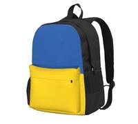 JBJGKHLP Mochila para adultos con estampado de bandera de Ucrania, de gran capacidad, resistente al agua, ligera, para entusiastas del aire libre