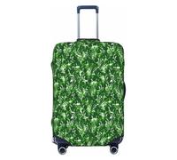 JBJGKHLP Monstera Deliciosa Banana Palm Print Universal Maleta Elástica Protector de Equipaje Impermeable Viajes Negocios Vacaciones, Black, S, Equipaje de mano