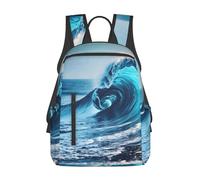 JBJGKHLP Ocean Sea Wave - Mochila ligera unisex con estampado de olas de mar, para viajes, uso diario, gimnasio, trabajo, viajes al aire libre