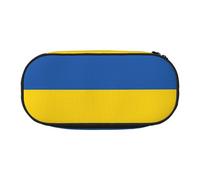 JBJGKHLP Práctico estuche con estampado de bandera de Ucrania, práctico estuche para guardar bolígrafos, artículos esenciales para la escuela, la oficina, vibrante, Black, Talla única, Organizador de