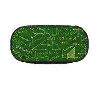 JBJGKHLP Práctico estuche para lápices con diseño de preguntas matemáticas, práctico estuche de almacenamiento para bolígrafos, artículos esenciales para la escuela y la oficina, Black, Talla única