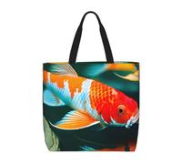 JBJGKHLP Pretty Koi Fish Print - Bolsa de gran capacidad para mujer, organizador de hombro, ligera, para viajes y uso diario