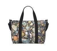 JBJGKHLP Pretty Stones - Bolsa de mano versátil con estampado de piedras para hombres y mujeres, ligera, a la moda, para viajes, gimnasio, impermeable