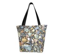 JBJGKHLP Pretty Stones Print- Bolso de hombro para mujer, ligero, casual, para compras, uso diario y viajes