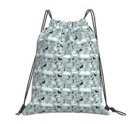 JBJGKHLP Raining Cats & Dogs - Mochila con cordón para mujeres y hombres, deportes, entrenamiento, viajes, yoga, bolsa de fitness portátil