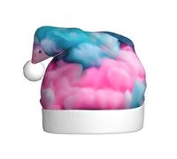 JBJGKHLP Sombrero de Navidad con estampado de algodón rosa para adultos, unisex, festivo, para fiesta de Navidad, adorno y bola de vacaciones