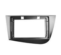 JBJXFAMAY Marco de Radio Fascias Radio Coche Doble DIN para Seat para Leon 2005-2012 Panel Estéreo con Marco CD Y DVD con Volante A La Izquierda Marco de Radio estéreo(9 Inch)