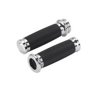 JBJXFAMAY Puños para Manillar De Motocicleta para Harley para Sportster XL 883 1200 para Touring para Dyna para Softail Manillar Motocicleta(Cromo)