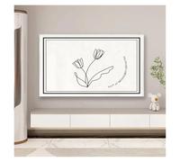 JBJYGSG Cubierta Para Tv Funda protectora for pantalla de TV, antipolvo, for colgar en el hogar, de poliéster, elástica, color crema y resistente al viento.(Color 03,85 inch)