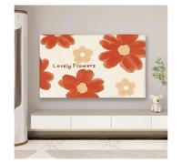 JBJYGSG Cubierta Para Tv Funda protectora for pantalla de TV, antipolvo, for colgar en el hogar, de poliéster, elástica, color crema y resistente al viento.(Color 16,32-37 inch)