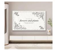 JBJYGSG Cubierta Para Tv Funda protectora for pantalla de TV, antipolvo, for colgar en el hogar, de poliéster, elástica, color crema y resistente al viento.(Color 09,60-65 inch)