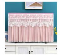 JBJYGSG Cubierta Para Tv Lace Embroidery Wall Mounted TV Cover Tassel Chiffon Living Room Decoration LCD TV Protection Cover No Need To Disassemble(Color23,95x Height 58cm)