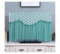 JBJYGSG Cubierta Para Tv Lace Embroidery Wall Mounted TV Cover Tassel Chiffon Living Room Decoration LCD TV Protection Cover No Need To Disassemble(Color15,170x Height 103cm)