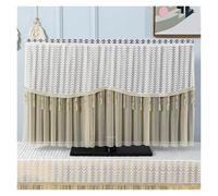 JBJYGSG Cubierta Para Tv LCD TV Cover Lace Power On Without Removing TV Cover Minimalist Modern Hanging Curved Tabletop Lace Cover Fabric(Deep green,200 * 240cm)