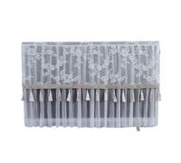 JBJYGSG Cubierta Para Tv Tassel Edge Living Room TV Decoration Cover Wall Mounted LCD TV Lace Embroidered Yarn Cover Cloth Without Removing It(Light green,150x Height 95cm)