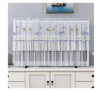 JBJYGSG Cubierta Para Tv TV Cover Can Be Turned on Without Remove The TV Cover Hanging Desktop Thin LCD Protective Cover with Lace Simple(Color 15,145x83cm)