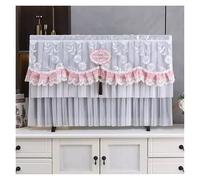 JBJYGSG Cubierta Para Tv TV Cover Can Be Turned on Without Remove The TV Cover Hanging Desktop Thin LCD Protective Cover with Lace Simple(Color 07,156x91cm)