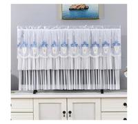 JBJYGSG Cubierta Para Tv TV Cover Can Be Turned on Without Remove The TV Cover Hanging Desktop Thin LCD Protective Cover with Lace Simple(Color 018,120x70cm)