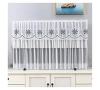 JBJYGSG Cubierta Para Tv TV Cover Can Be Turned on Without Remove The TV Cover Hanging Desktop Thin LCD Protective Cover with Lace Simple(Color 011,168x100cm)