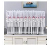 JBJYGSG Cubierta Para Tv TV Cover Can Be Turned on Without Remove The TV Cover Hanging Desktop Thin LCD Protective Cover with Lace Simple(Color 019,168x100cm)