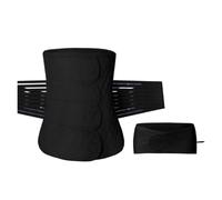 JBJYGSG Faja Moldeadora Mujer Faja Moldeadora de Cintura, Faja Cuerpo, cinturón abdominoplastia for Mujer, Banda elástica Contorno, Abdominal posparto(Black Set,M)