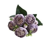 JBJYGSG Flores Artificiales 30CM Rosas Falsas peonía de Seda Flores Artificiales Decoraciones navideñas florero for el hogar Boda Ramo Novia Interior(G)