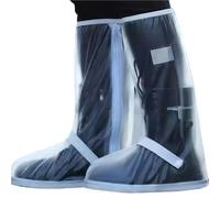 JBJYGSG Funda reutilizable for zapatos de lluvia, antideslizante, unisex, for motocicletas, scooters y motos de cross, ideal for días lluviosos y nevados.(Transparent,(43-45))