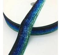 JBJYGSG Goma Elastica Cinta con Purpurina de 3 Yardas y 38mm, decoración for Fiesta de Boda, Cinta Hecha a Mano for Envolver Regalos, Lazo for el Pelo, Cinta DIY(Multi-Colored-1)