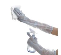 JBJYGSG Guantes Limpieza 2PCS Fleece Lined Extended Cuff Dishwashing Gloves Rubber Thermal Insulation Kitchen Household Cleaning(Color2)