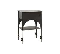 JBJYGSG Mesilla De Noche Mesita de Noche for Dormitorio, apartamento pequeño, sofá Lateral, Varios Muebles for el hogar, Armario Estrecho Negro Sencillo, Estante con Personalidad Retro