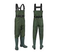JBJYGSG Pantalones De Vadeo Mono de Pesca Impermeable, Pantalones de Nailon de una Pieza, Botas de Pesca, Traje de Caza con Botas, Ropa de Pesca con Mosca, Monos(44)