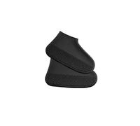 JBJYGSG Protectores de zapatos de silicona reutilizables a la moda, cubiertas impermeables for botas de lluvia for exteriores, equipo for caminar antideslizante(Black,40-44)