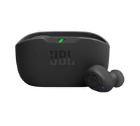 JBL Wave Buds, auriculares inalámbricos In-Ear con resistencia al agua IP54 e IPX2, bajos potentes y 32 horas de duración de la batería, en negro
