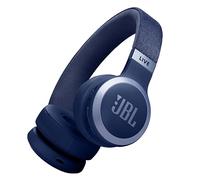 JBL Auriculares inalámbricos circumaurales Live 670 NC, con tecnología Bluetooth y cancelación adaptativa de ruido, hasta 65 horas de reproducción, azul