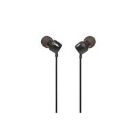 JBL Auriculares intrauditivos universales T110 con control remoto y micrófono, Negro