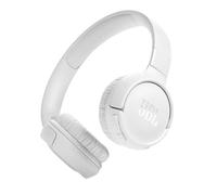 JBL Auriculares Tune 520 BT, inálambricos por Bluetooth, 57 horas de reproducción con JBL Pure Bass, plegables, blanco