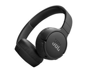 JBL Auriculares Tune 670 NC, auriculares supraaurales inalámbricos ligeros con cancelación de ruido adaptativa, Bluetooth y 70 horas de batería, negro